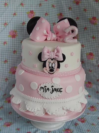 Spotty Minnie cake - Cake by Elizabeth Miles Cake Design