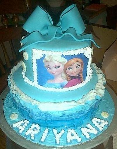 Frozen themed cake - Cake by Cakes By Natz