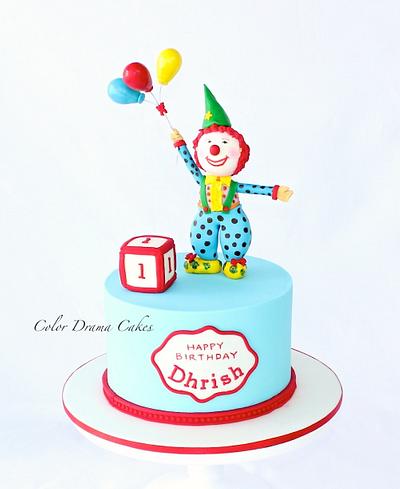Clown cake  - Cake by Color Drama Cakes
