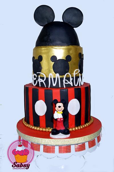 classical mickey mouse cake - Cake by Sabsy Cake Dreams 