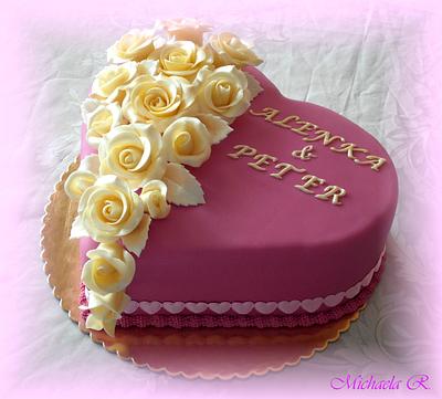 Wedding heart - Cake by Mischell