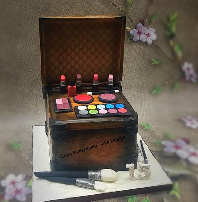 Vintage makeup box  - Cake by Carla Rino Atelier Cake Design