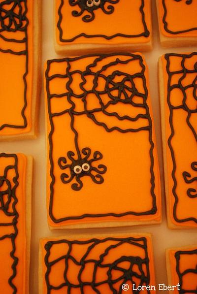 Halloween Spider Cookies! - Cake by Loren Ebert