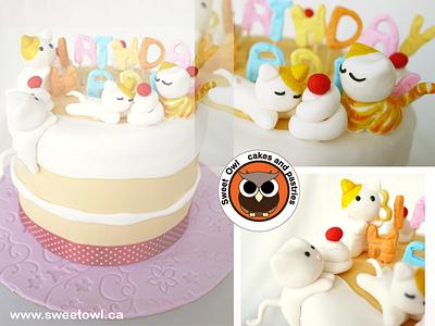 cats cake .. - Cake by Sweet Owl Cake and Pastry