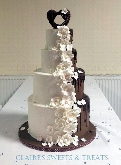 My first wedding cake!!  - Cake by clairessweets