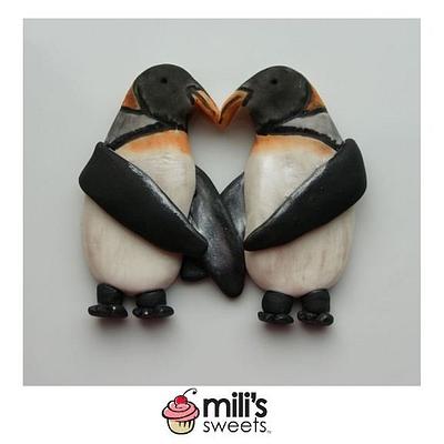 Sweetheart Penguins  - Cake by milissweets