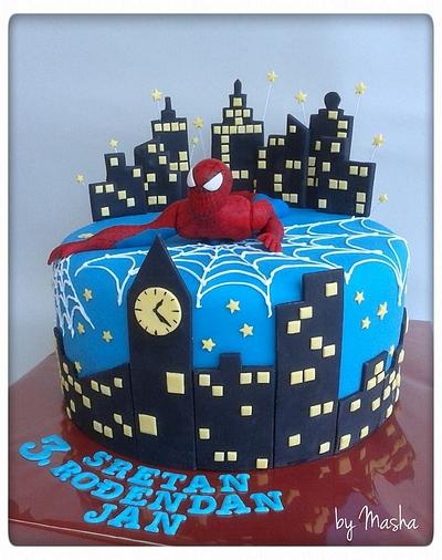 Spiderman - Cake by Sweet cakes by Masha
