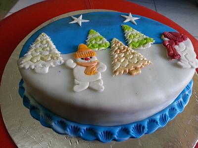 Christmas Cake 1 - Cake by JudeCreations