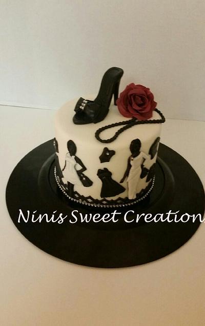 Fashion Silhouette Themed Cake  - Cake by Maria