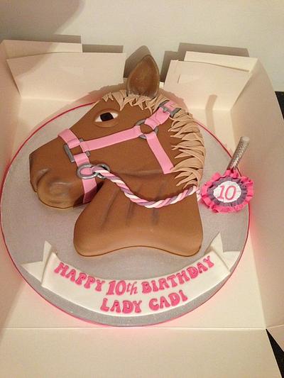 Horses head  - Cake by Donnajanecakes 