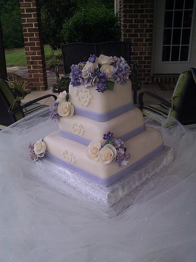 Hydrangeas and Roses - Cake by ddkay