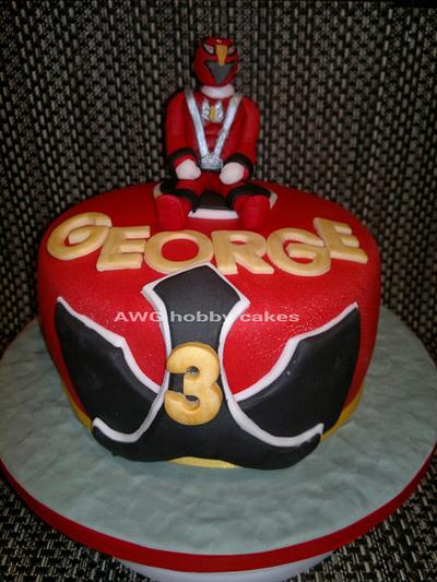 "Red Power Ranger" for George - Cake by AWG Hobby Cakes