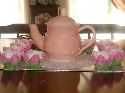Teapot cake - Cake by donnascakes