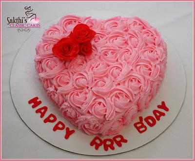 Pink roses cake - Cake by Classic Cakes by Sakthi
