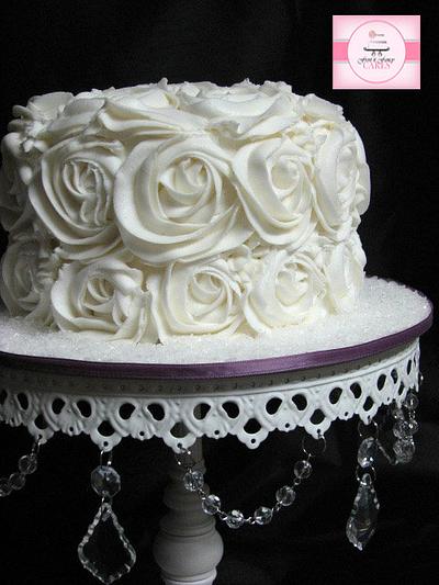 Celeste Rosette Cake - Cake by Frost it Fancy Cakes