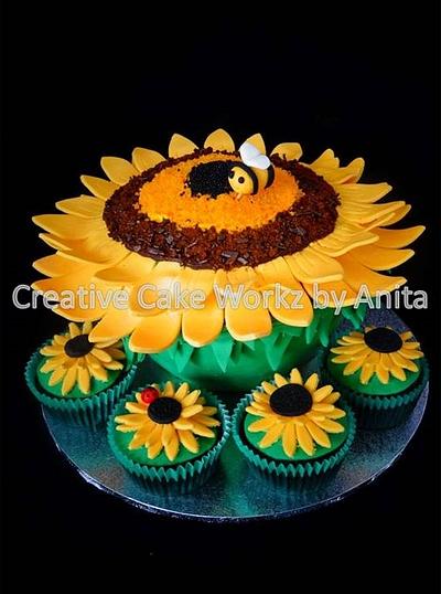 Sunflower Cake  - Cake by Chuckles