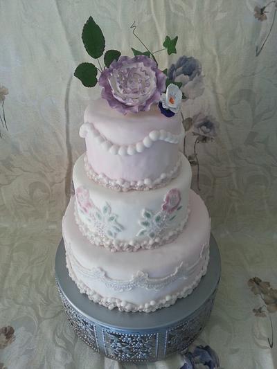 Vintage Rose - Cake by Sweets By Monique, LLC