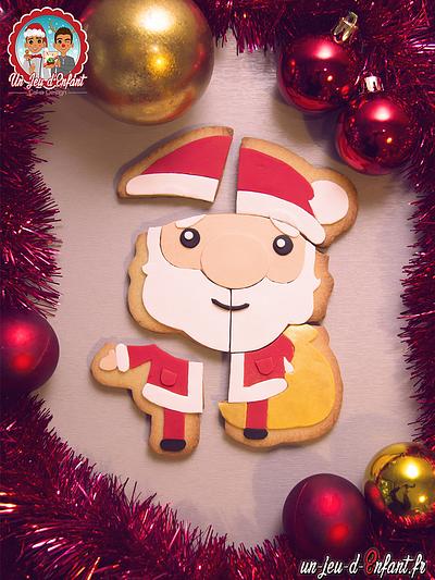 Santa Claus Cookie Puzzle - Cake by CAKE RÉVOL