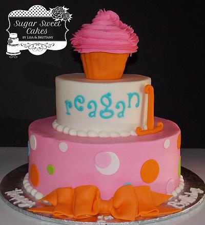 Cupcake 1st Birthday - Cake by Sugar Sweet Cakes