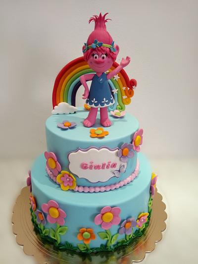 Trolls cake - Cake by Gabriela Doroghy