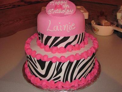 Zebra Wild - Cake by Marsha