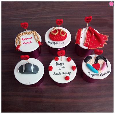 Anniversary cupcakes - Cake by Rohini Punjabi