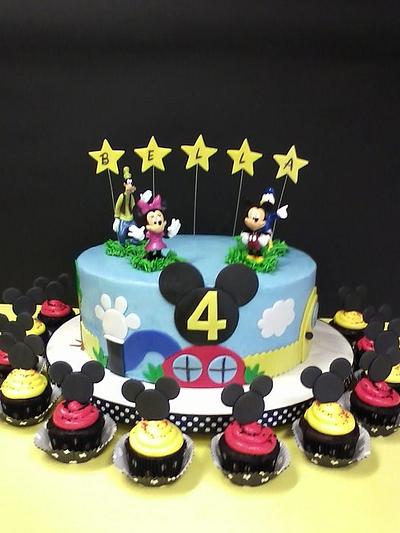 Mickey Mouse Playhouse for Bella - Cake by Cheryl's Creative Cakery