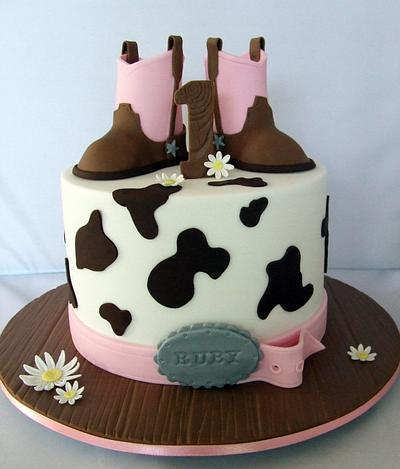 Little Cowgirl Cake - Cake by Cake A Chance On Belinda