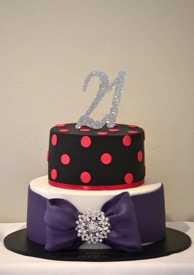 21st birthday cake - Cake by Sue Ghabach