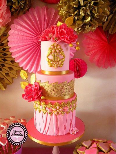 Sweet 16 for my princess - Cake by Daantje