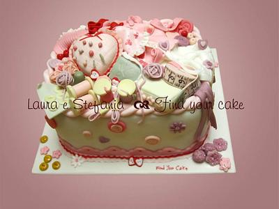 Sewing basket cake - Cake by Laura Ciccarese - Find Your Cake & Laura's Art Studio