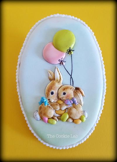 Little bunnies hug! - Cake by The Cookie Lab  by Marta Torres