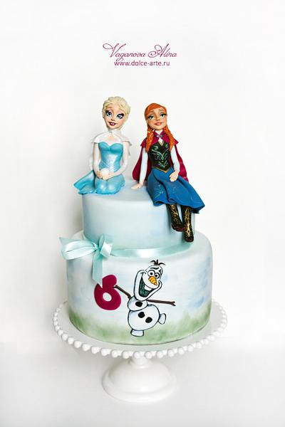 FROZEN birthday cake - Cake by Alina Vaganova