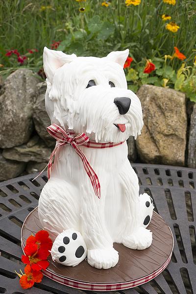 West Highland Terrier Dog - Cake by Paul Bradford Sugarcraft School 