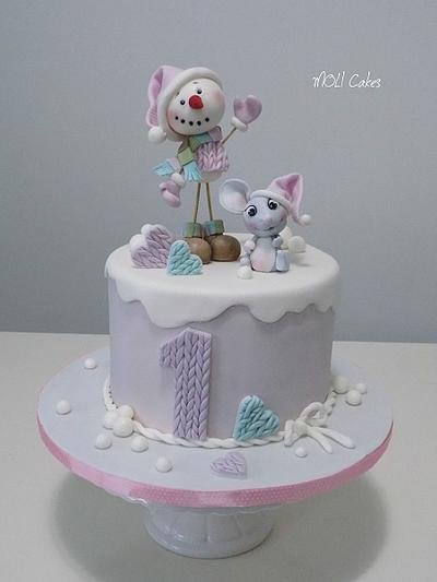 Snowman - Cake by MOLI Cakes