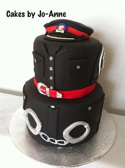Police Officer Retires - Cake by Cakes by Jo-Anne