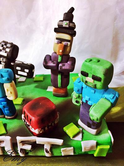 Minecraft figures - Cake by EmyCakeDesign