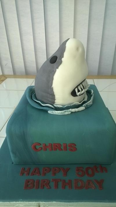 "JAWS" birthday cake - Cake by Combe Cakes