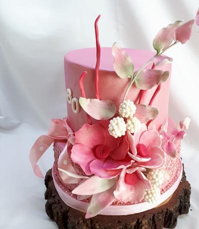cake for birthday in pink - Cake by Kaliss