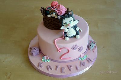 Kitten kitten how cute are you? - Cake by giveandcake
