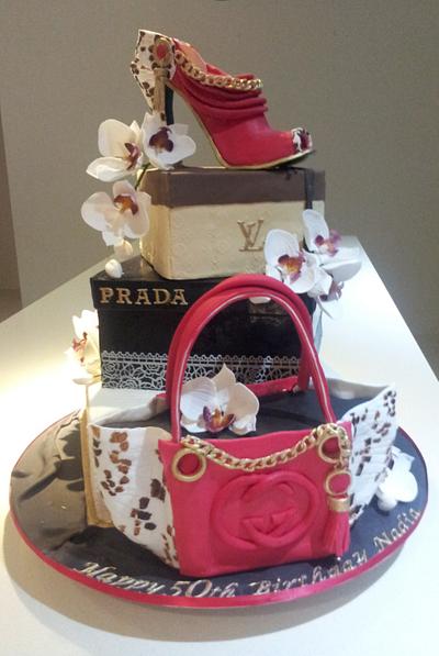 Louis Vuitton , Prada , Gucci ... birthday cake ! - Cake by Bistra Dean 