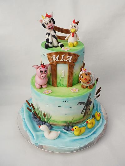 Little farm - Cake by Veronika