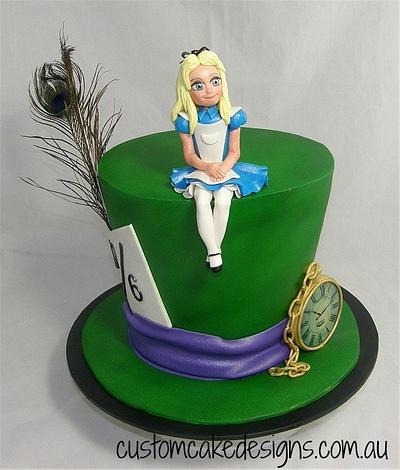 Alice Mad Hatter Cake  - Cake by Custom Cake Designs