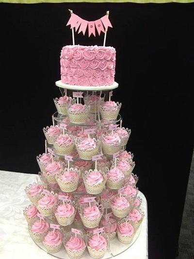 Soft Pink Tower - Cake by Rochelle Steer