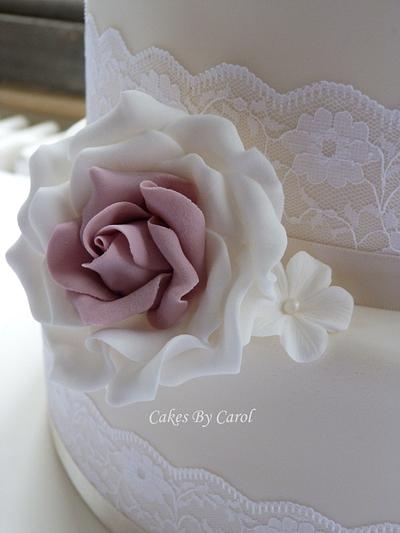 Vintage Sugar Rose - Cake by Carol