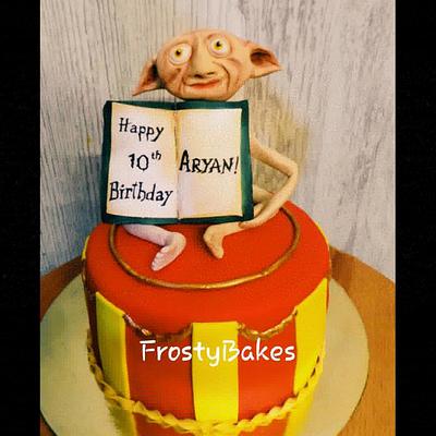 Dobby the house elf topper cake. - Cake by FrostyBakes
