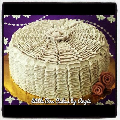 My First Buttercream Ruffle Cake!! - Cake by Little Box Cakes by Angie