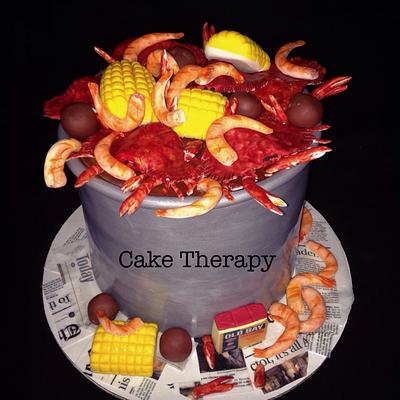 Seafood boil cake - Cake by Cake Therapy