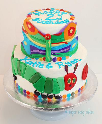 Very Hungry Caterpillar  - Cake by lorieleann