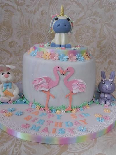 Birthday cake. - Cake by Karen's Cakes And Bakes.